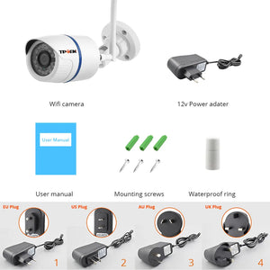 4MP 1080P IP Camera Outdoor WiFi Home Security Camera Wireless Surveillance Wi Fi Bullet Waterproof IP Video HD Camara CamHi Cam