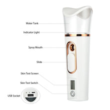 Load image into Gallery viewer, Hot Compress Blackhead Remover Vacuum Suction Acne Pore Cleaner Electric Nose Face Deep Cleansing Skin Care Device Birthday Gift
