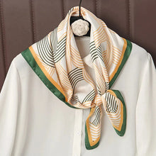Load image into Gallery viewer, Luxury Satin Silk Square Scarf – Shawl, Hijab &amp; Fashion Wrap 2023
