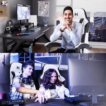 Load image into Gallery viewer, HLDIRECT Gaming Chair, Video Game Chair, Gamer Computer Chair, Ergonomic Gaming Chairs for Adults with Headrest and Lumbar Suppo
