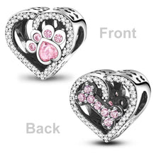 Load image into Gallery viewer, 925 Sterling Silver Pink Butterfly &amp; Luminous Firefly Charm – Dangle Bead for Bracelet or Necklace | Elegant DIY Jewelry Gift for Women
