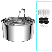 Load image into Gallery viewer, Stainless Steel Pet Water Fountain – USB Automatic Cat &amp; Dog Bowl

