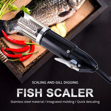 Load image into Gallery viewer, 120W Electric Fish Scaler Fishing Scale Fish Cleaning Tools Fish Scale Remover Fish Scales Scraper Descaler Seafood Cleaner Tool
