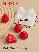 Load image into Gallery viewer, 3D Strawberry Aromatherapy Candle Silicone Mold DIY Handmade Romantic Scented for Valentine's Day Party Home Decor Birthday Gift
