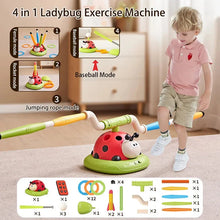 Load image into Gallery viewer, Ladybug Sport Entertainment Game Toy Multifunction Rope Skipping Machine Ferrule Jump Rocket Launcher Outdoor Educational
