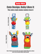 Load image into Gallery viewer, Baby Wrist Rattle Socks Sensory Educational Toys Set
