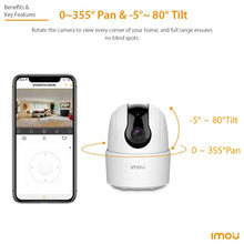 Load image into Gallery viewer, IMOU Ranger 2C 2MP/4MP Home Wifi 360 Camera Human Detection Night Vision Baby Security Surveillance Wireless IP Camera
