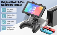 Load image into Gallery viewer, Adjustable Switch Pro Controller Handle Bracket Game Accessories Gamepad Clip Clamp Holder Mount
