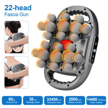 Load image into Gallery viewer, 22-Head Fascia Gun High-Frequency Vibration Body Massage Gun Back and Waist Massager Neck Shoulder Massager Muscle masajeador

