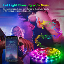 Load image into Gallery viewer, RGB LED Strip Light SMD 5050 USB Remote&amp;APP Control Bluetooth Flexible Tape Diode Ribbon for TV Backdrop Living Room Bedroom
