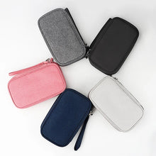 Load image into Gallery viewer, Cable Organizer Bag Double Layer Digital Storage Bag Travel Accessories Small Pouch Electronic Gadgets Charger Power Bank Case
