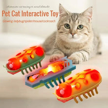 Load image into Gallery viewer, Interactive Mini Electric Bug Cat Toy – Battery Operated Flip Beetle
