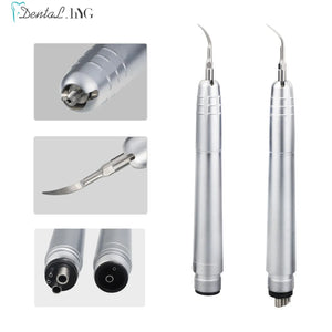 Dental Ultrasonic Air Scaler With 4 Tips Teeth Cleaning 2/4 Holes Handpiece Dental Teeth Whitening Cleaner Dentist Lab Clinic