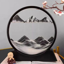 Load image into Gallery viewer, 3D Moving Sand Art Picture - Round Glass Deep Sea Sandscape Hourglass for Home &amp; Office Decor
