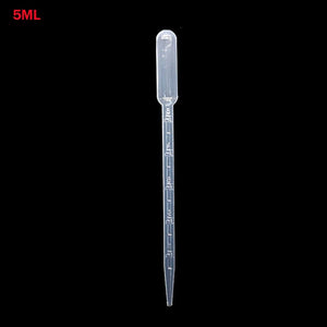 100PCS 0.2 /0.5 /1 /2 /3 /5 /10mL Laboratory Pipette Plastic Disposable Graduated Container Liquid Dropper Equipment Straw