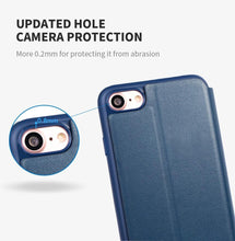 Load image into Gallery viewer, Ultra Thin Slim Case For iPhone 13 12 Case 6S 7 8 Plus X XR XS Max Flip Leather Cover For iPhone 12 11 Pro Max Case  Leather Extra Slim Phone Case With Stand Function
