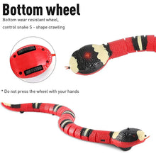 Load image into Gallery viewer, Automatic Smart Sensing Snake Cat Toy – Interactive USB Rechargeable Moving Pet Toy with Lights &amp; Motion Detection for Cats
