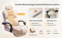 Load image into Gallery viewer, Executive Office Chair with Foot Rest High Back Office Chair Computer Gaming Chairs Big and Tall PU Leather Office Brown
