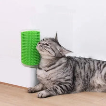 Load image into Gallery viewer, Cat Massage Brush &amp; Hair Remover – Self-Grooming Wall Corner Comb for Cats | Detachable, Easy-Clean Pet Massage Tool
