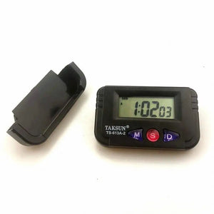 Digital Car Alarm Clock Electronic Travel Alarm Clock Time Date Automotive Electronic Stopwatch Mini Alarm Clock