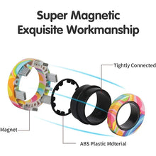 Load image into Gallery viewer, Magnetic Spinner Rings Fidget Toy Set – 3PCS Anti-Stress Magnetic Rings for Anxiety Relief and Focus
