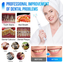 Load image into Gallery viewer, Electric Sonic Dental Scaler Teeth Whitening Cleaning Tool With Electric Toothbrush Head Calculus Remover Oral Irrigator Cleaner
