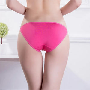 Sexy Women's Panties Underwear T-back Modal Super Low Rise Thong Girls Lingerie Ladies Briefs Soft Cotton Crotch 1 Pc FUNCILAC