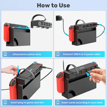 Load image into Gallery viewer, For Nintendo Switch OLED Game Switcher One-key Fast Switching Multi Gaming Card Reader 5M Wireless Control NS Accessories
