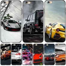 Load image into Gallery viewer, Cute Cover Soft Silicone Print Cars Print Phone Case For Iphone 5s 5 S Se 2016 4.0" Case Phone Cover On  Iphone 6s 6 S Plus Funda Bumper Black Case Sport Race Car
