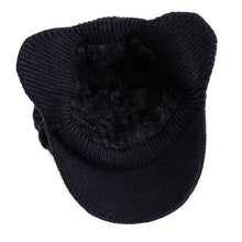 Load image into Gallery viewer, New Unisex Winter Hat Plush Fur Lined Warm Earflap Cap Stylish Soft Beanie Hat  Outdoor Thick Ski Sports Knitted Hat

