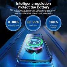 Load image into Gallery viewer, Essager RGB Magnetic Car Phone Holder Qi 15W Wireless Charger Car For iPhone 14 13 Pro Max Samsung Phone Holder Stand
