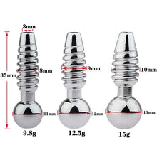 Load image into Gallery viewer, Stainless Steel Urethral Sound Dilator Male Penis Plug Threaded Urethra Catheter Stimulator Adult Game Sex Toy for Men Gay
