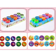 Load image into Gallery viewer, 10pcs Assorted Self-Inking Stamps for Kids - DIY Craft &amp; Scrapbooking

