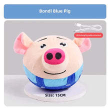 Load image into Gallery viewer, Interactive Electric Plush Jumping Ball - USB Rechargeable Dog Training Toy with Music
