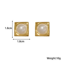 Load image into Gallery viewer, White Flower &amp; Butterfly Dangle Earrings – Acrylic Pearl Heart Jewelry

