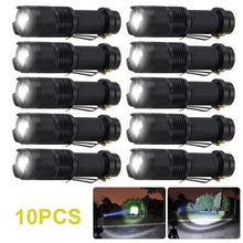 Load image into Gallery viewer, 1/3/5/10Packs Portable Mini Q5 LED Flashlight Tactical Lamp Torch Adjustable Focus Zoomable Flashlight for Gift Hiking Camping

