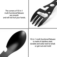 Load image into Gallery viewer, Outdoor Survival Tools 5 in 1 Camping Multi-functional EDC Kit Practical Fork Knife Spoon Bottle/Can Opener
