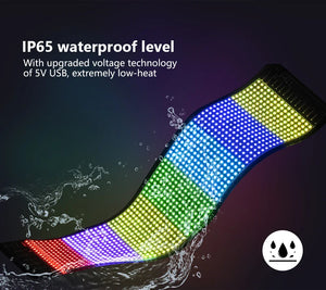 Waterproof LED Matrix Pixel Panel 5VUSB Flexible Addressable DIY Pattern Graffiti Scrolling Text Animation Display Car Bar Decor