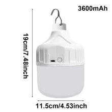 Load image into Gallery viewer, Portable USB Rechargeable LED Camping Light Multifunctional Outdoor Emergency Hanging Tent Lamp Hiking Picnics Night Lighting
