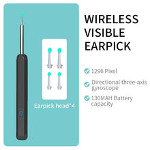 Load image into Gallery viewer, Wireless Intelligent Visual Ear Pick Cleaner 3.5mm Luminous Endoscope Portable Ear Cleaning Tool HD Otoscope Ear Picking Spoon
