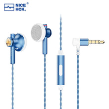 Load image into Gallery viewer, NiceHCK EB2S PRO HIFI Wired Microphone Earphone 15.4mm Dynamic Unit Earbud Bass Headset With Silver Plated OCC Mixed Cable IEM
