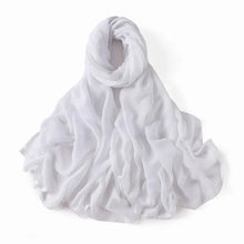 Load image into Gallery viewer, Women’s Large Cotton Rayon Hijab Scarf – 180x95cm Plain Wrap &amp; Shawl

