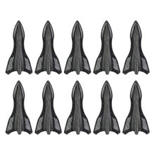 Load image into Gallery viewer, 10Pcs Universal PU Rear Roof Shark Fins Spoiler Wing Kit Car Roof Spoiler Bumper Spoiler Shark Fin Diffuser Vortex Generator

