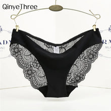 Load image into Gallery viewer, S-2XL! Seamless Low-Rise Women&#39;s Sexy Lace Lady Panties Seamless Cotton Breathable Panty Hollow Splicing Briefs Girls&#39; Underwear
