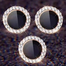 Load image into Gallery viewer, 2023 New Diamond Bling Metal Ring Glass Protective Cap For iPhone 14 13 12 11 Pro Max Mini Camera Lens Circle Protector Paste Tempered Glass Camera Cover Camera Lens Protector
