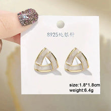 Load image into Gallery viewer, White Flower &amp; Butterfly Dangle Earrings – Acrylic Pearl Heart Jewelry
