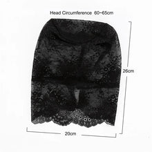 Load image into Gallery viewer, Women Sexy Black Lace Mask Masquerade Party Mask Unisex Adult Lace Full Face Hood Head Cover Festival Halloween Cosplay Eye Mask
