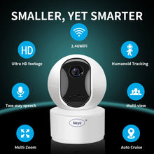 Load image into Gallery viewer, 8MP 4K WiFi Security Indoor Camera 5X Digital Zoom Pan Tilt IP Camera Ai Automatic Tracking Night Vision Intercom Security
