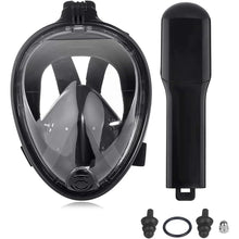 Load image into Gallery viewer, Full Face Snorkel Mask with Detachable Camera Mount,Snorkeling Swimming Diving Mask Wide View Anti-Fog Anti-Leak for Adult Kids
