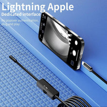 Load image into Gallery viewer, Endoscope Camera For iPhone APPLE Lightning 8MM Cars Endoscopic IP68 Waterproof 8 LEDs Borescope Inspection iPhone14 iPad iOS
